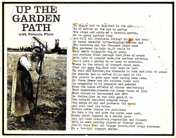 Up the garden path